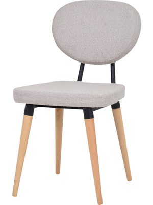 Vilinze Deniz Ahşap Naturel Ayak Mutfak Sandalyesi Sandalye