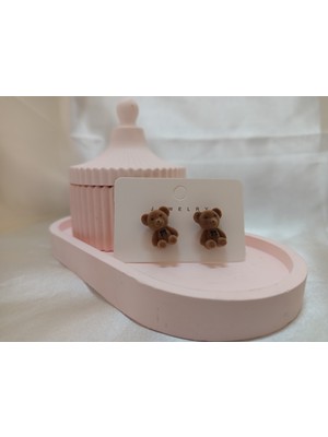 Koyu Kahverengi Aycık Küpe