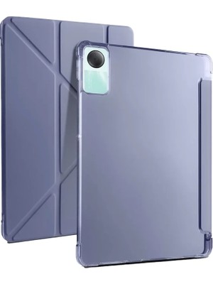 Butik Mey Ithalat®   Redmi Pad Se 4g Kılıf Kalemlikli Mars Tablet Kılıfı - Lavender