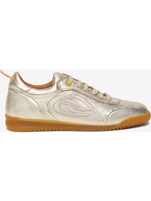 Greyder Kadın Altın Hakiki Deri Sneaker Ayakkabı 6Y2UA35420K