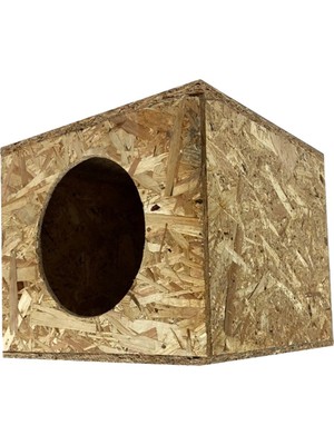 Reyo Kedi Evi Dış Ortam Uygun Ahşap Kedi Evi Osb 36X34X32 cm
