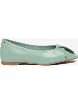 Greyder Kadın Yeşil Hakiki Deri Babet 6Y2KA35480