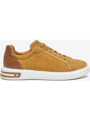 Greyder Erkek Hardal Hakiki Deri Sneaker Ayakkabı 6Y1SA14811