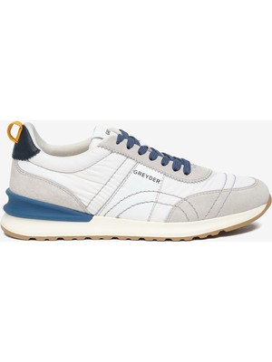 Greyder Erkek Kirli Beyaz Hakiki Deri Günlük Spor Ayakkabı 6Y1SA14193