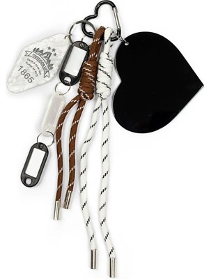 Twist Kontrast Kordonlu Kalp Anahtarlık TS1260072012001