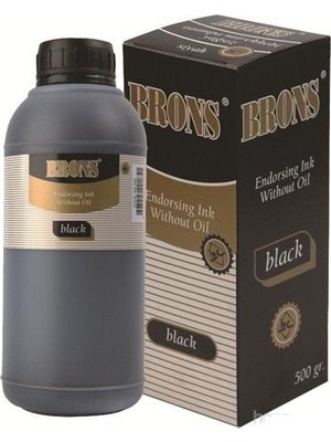 Brons Br-320 Stampa Mürekkebi Yağlı Siyah 500 Cc