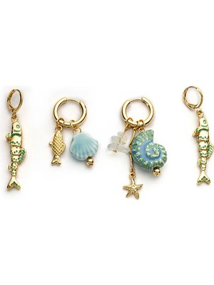 Twist Deniz Temalı Küpe Seti TS1260068112265