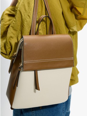 Parfois Kadın Kapaklı Renk Bloklu Sırt Çantası