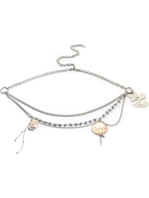 Twist Deniz Kabuğu Aksesuarlı Metal Kemer TS1260053035122