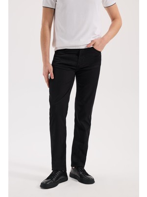 Jakamen Siyah Slim Fit 5 Cep Spor Pantolon