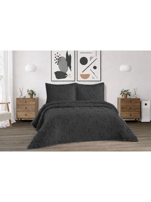 Kalp Çift Kişilik Yatak Örtüsü