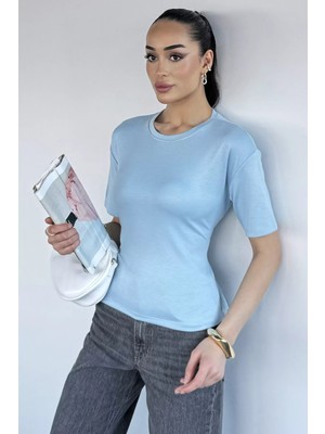 Gülseli Kadın Bisiklet Yaka Bel Bağlama Detaylı Bluz P-00020970