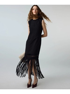 İpekyol Kroşe Mix Püsküllü Elbise IS1260002375001