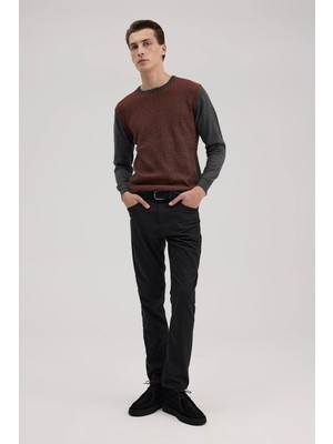 Jakamen Antrasit Comfort Fit Kanvas Pantolon