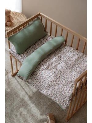 Tuğba Kuğu Tek Kişilik Müslin Nevresim Takımı - 150X200 cm - Briar Bloom