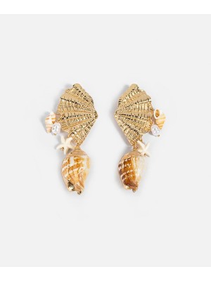 İpekyol Deniz Kabuklu Sallantılı Küpe IS1260068085265