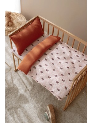 Tuğba Kuğu Tek Kişilik Müslin Nevresim Takımı - 150X200 cm - Botanic Lines