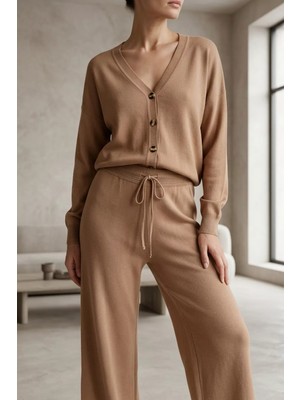 Gülseli Kadın Triko Hırka Pantolon Ikili Takım P-00020975