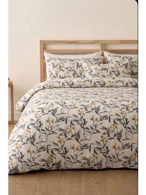 Laliva Kır Çiçeği Çift Kişilik Çarşafı Lastikli-Pamuk Nevresim Takımı-