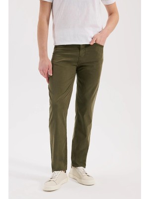 Jakamen Haki Slim Fit 5 Cep Spor Pantolon