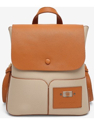 Greyder Kadın Bej Taba Sırt Çantası 6Y2CN69841