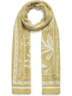 Twist Floral Baskılı Viskoz Şal TS1260082037014