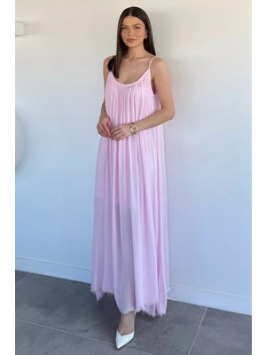 Gülseli Kadın Ayarlanabilir Askılı Elbise P-00020974