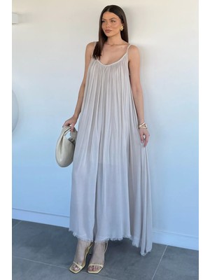 Gülseli Kadın Ayarlanabilir Askılı Elbise P-00020974
