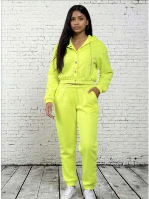 Black Steel Neon Renkli Bayan Eşofman TAKIM-2025-3066