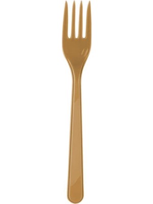 TeknoKapsül Winky Tx Marifetlerim - Altın Plastik Çatal 25 Adet Tex Yeni Model Desen 987838