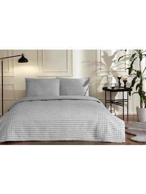 Özdilek Pike Takımı Ranforce Çift Kişilik Gri Unıque (E)