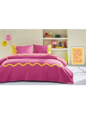 Özdilek Pike Takımı Ranforce Çift Kişilik Pembee Neon Wave (E)