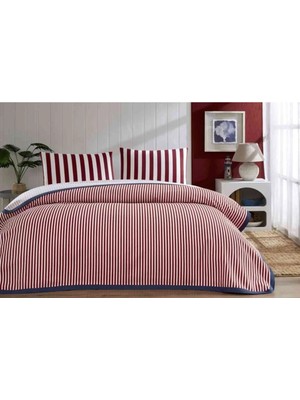 Özdilek Pike Takımı Ranforce Tek Kişilik Kırmızı Cabana Lıne (E)