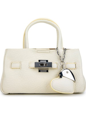 Tamer Tanca Kadın Suni Deri Beyaz El Çantası 921 27253 Bn Cnt Y26 Beyaz