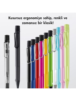 TeknoKapsül Safarı Tukenmez Kalem Sıyah Renk Klıps Beyaz