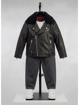 Asus Deri -Danıel - Erkek Çocuk Deri Ceket