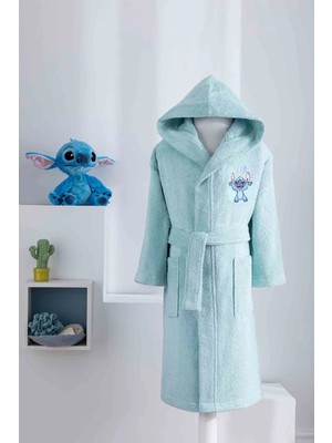 Özdilek Stitch Disney Lisanslı Çocuk Bornoz 7/8 Yaş