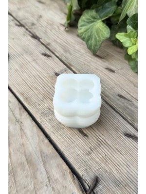 TeknoKapsül Bubble Küp Mini Tekli Mum Kalıbı (Silikon) 1 Adet