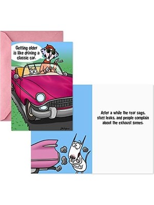 TeknoKapsül Maxine Komik Doğum Günü Kartı Çeşitleri (Zarflı 5 Kart)