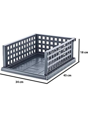 TeknoKapsül Akıllı Raf Maxi 4lü Set Antrasit