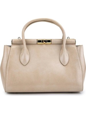 Tamer Tanca Kadın Suni Deri Bej El Çantası 921 27267 Bn Cnt Y26 Bej