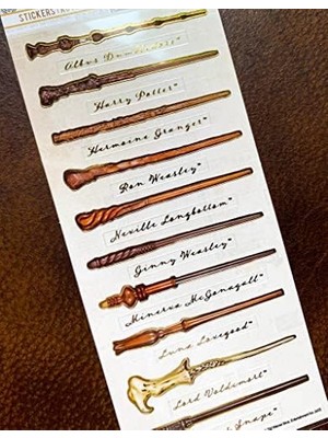 TeknoKapsül Productions Potter Wands Folyo Çıkartmalar Çoklu Paket (6'lı Paket)