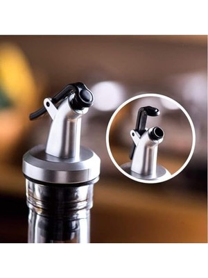 TeknoKapsül 4 Adet Yağdanlık Tıpası Damlatmaz Şişe Ucu Dökme Ağızlığı Yağlık Sirkelik Sızdırmaz Kapaklı Tapa