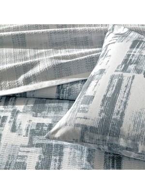 TeknoKapsül Baskılı Jamie Çift Kişilik Pike Takımı Gri