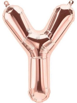 TeknoKapsül Y Harf Folyo Balon Rose 76 cm
