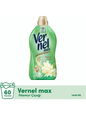 Vernel Max Konsantre Çamaşır Yumuşatıcısı 1440ML (60 Yıkama) Ihlamur Çiçeği