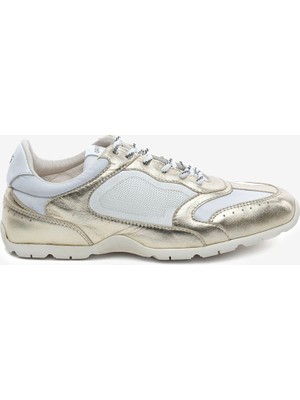 Greyder Kadın Altın Hakiki Deri Casual Ayakkabı 6Y2UA34450