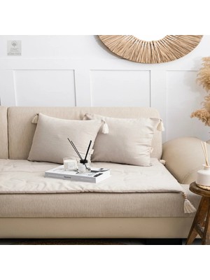 Dnc Home Tekstil Keten Evcil Hayvan Dostu Koltuk Pedi/koltuk Şiltesi, Yıkanabilir Ölçü Seçenekli