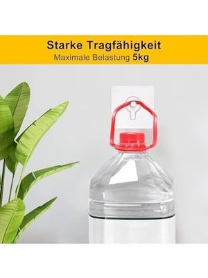 TeknoKapsül Life 5 Adet Şeffaf Yapışkanlı Duvar Tablo Çerçeve Vida Çivisi Askısı MIT1195