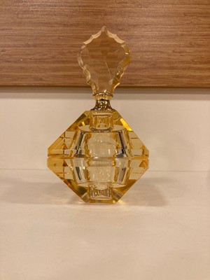 Plus Home Dekoratif Kristal Şişe Obje Renk Bal Yükseklik 17 cm